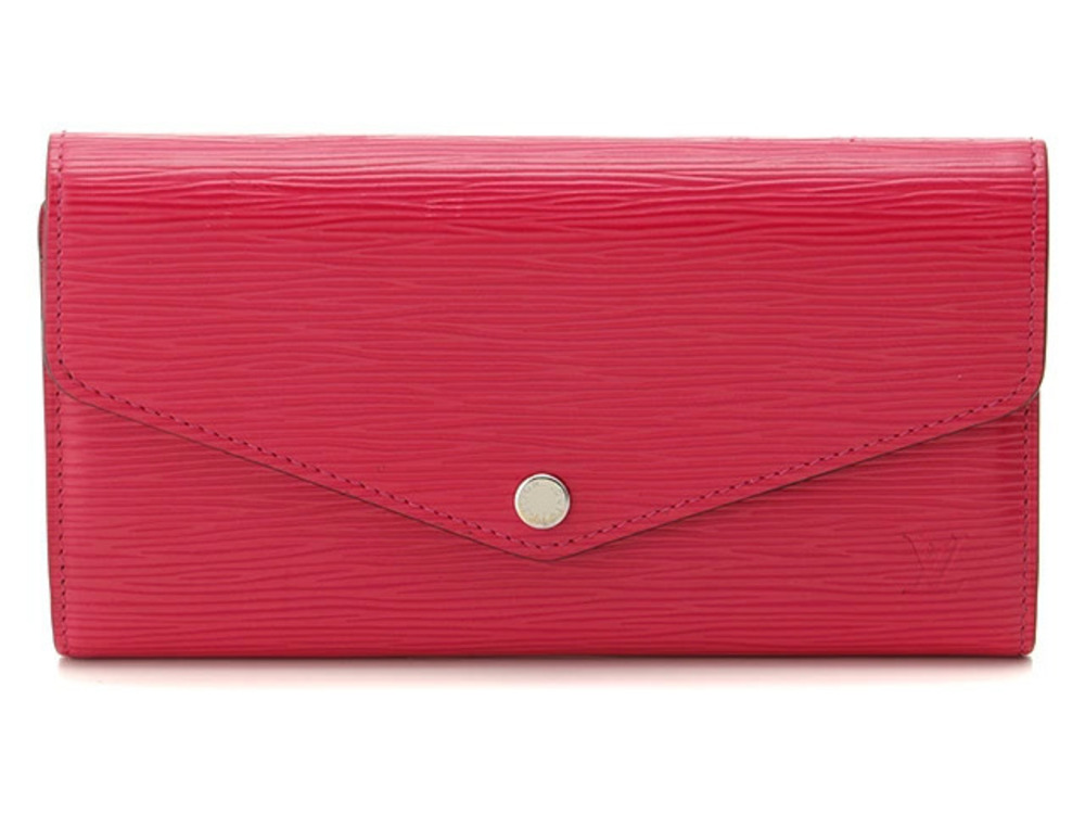 LOUIS VUITTON Portefeuille Sarah Epi Hot Pink Long Wallet Zip